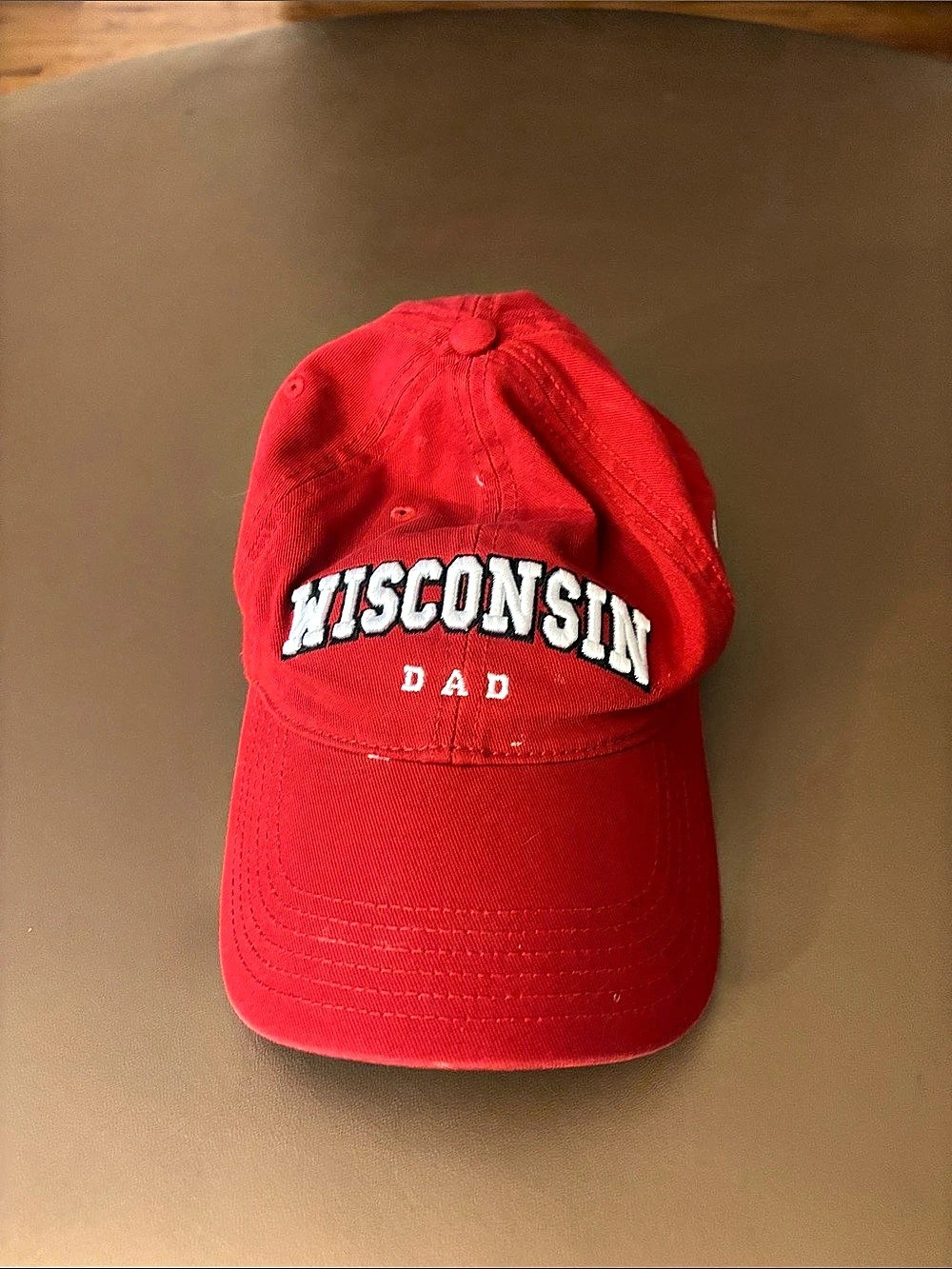 Legacy Wisconsin Dad Hat Red & White